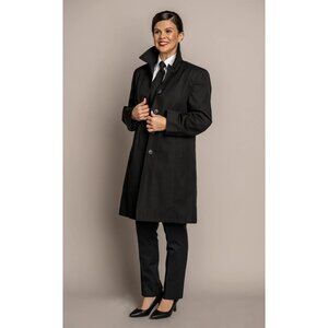 NWT Murphy &‎ Hartelius Lorraine All Weather Coat Black Women XS